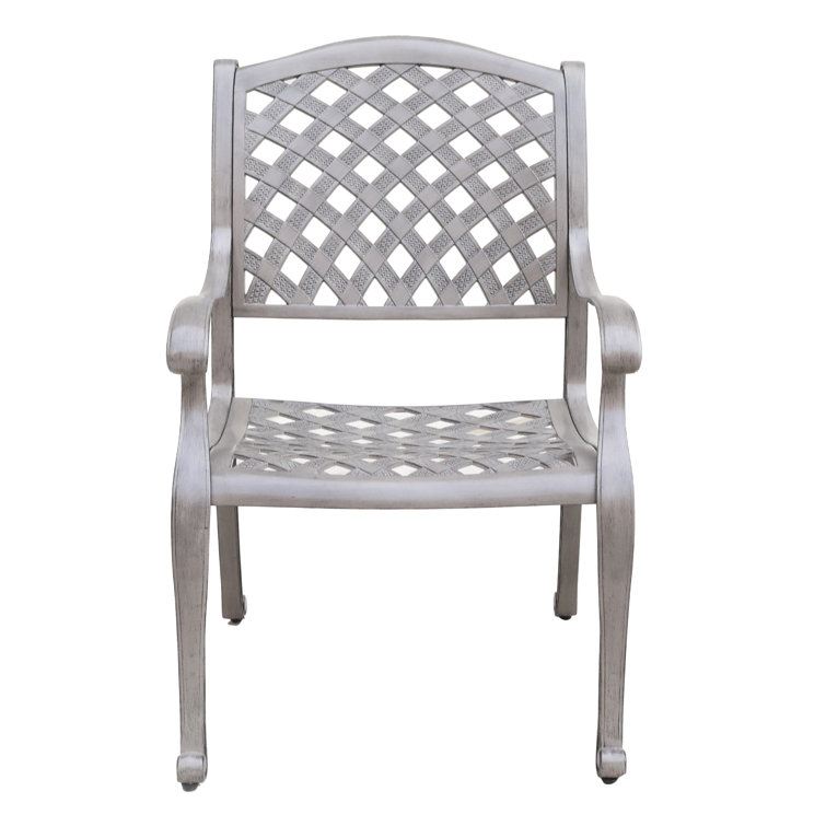 Grey metal garden discount chairs